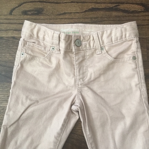 EUC Gap Kids Rose Gold Jeans Sz 6 - Picture 2 of 6